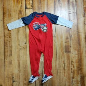 Carter pajamas size 24 months boys zip up footie pajamas spring